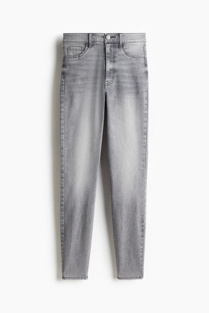 H & M - Ultra High Ankle Jegging - Grijs