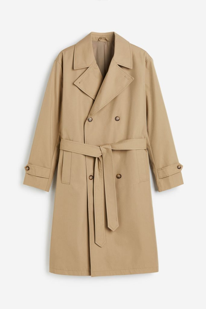 H & M - Trenchcoat - Oversized Fit - Beige