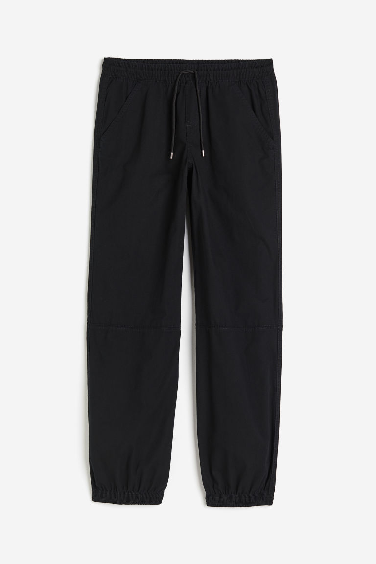 H & M - Pull-on broek met lage taille - Zwart