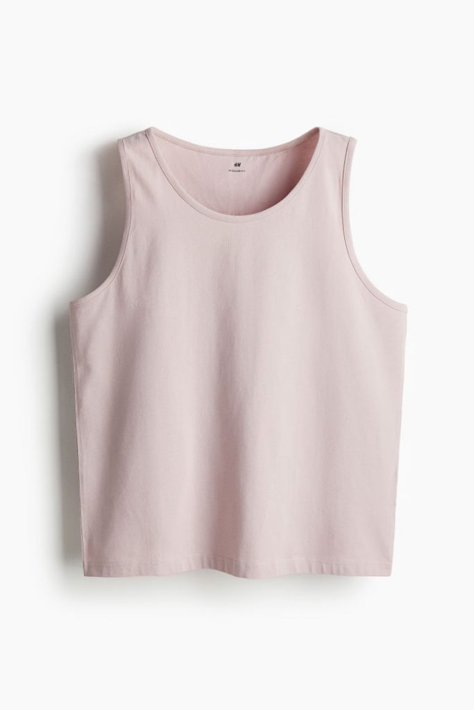 H & M - Tanktop - Regular Fit - Roze