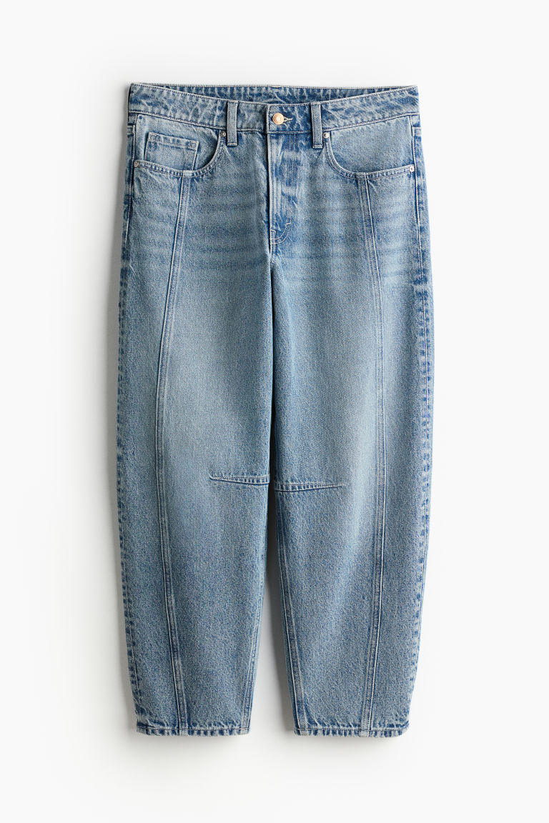 H & M - Super Barrel Regular Jeans - Blauw