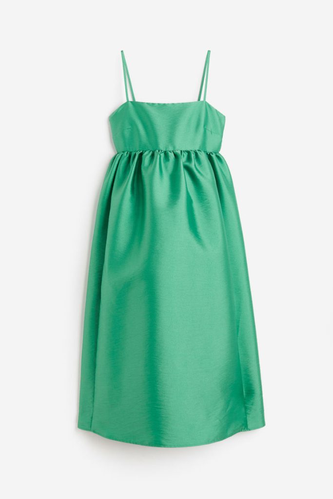 H & M - MAMA Uitlopende jurk - Groen