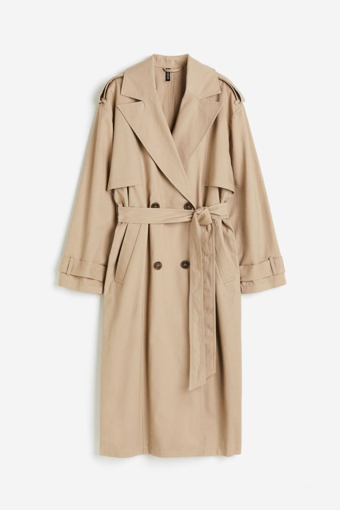 H & M - Twill trenchcoat - Beige