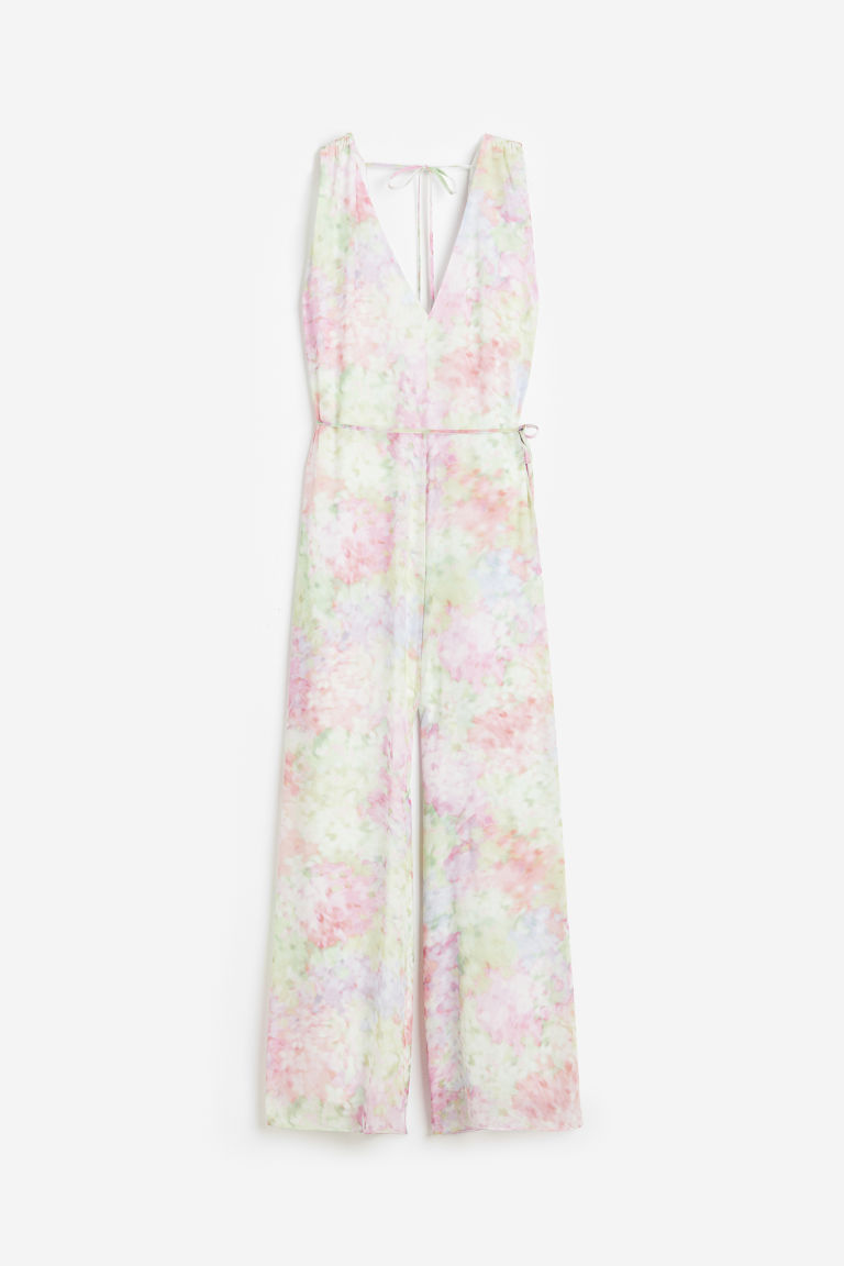 H & M - Jumpsuit met V-hals - Paars