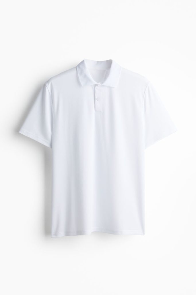 H & M - Piqué sportshirt - Regular Fit - Wit