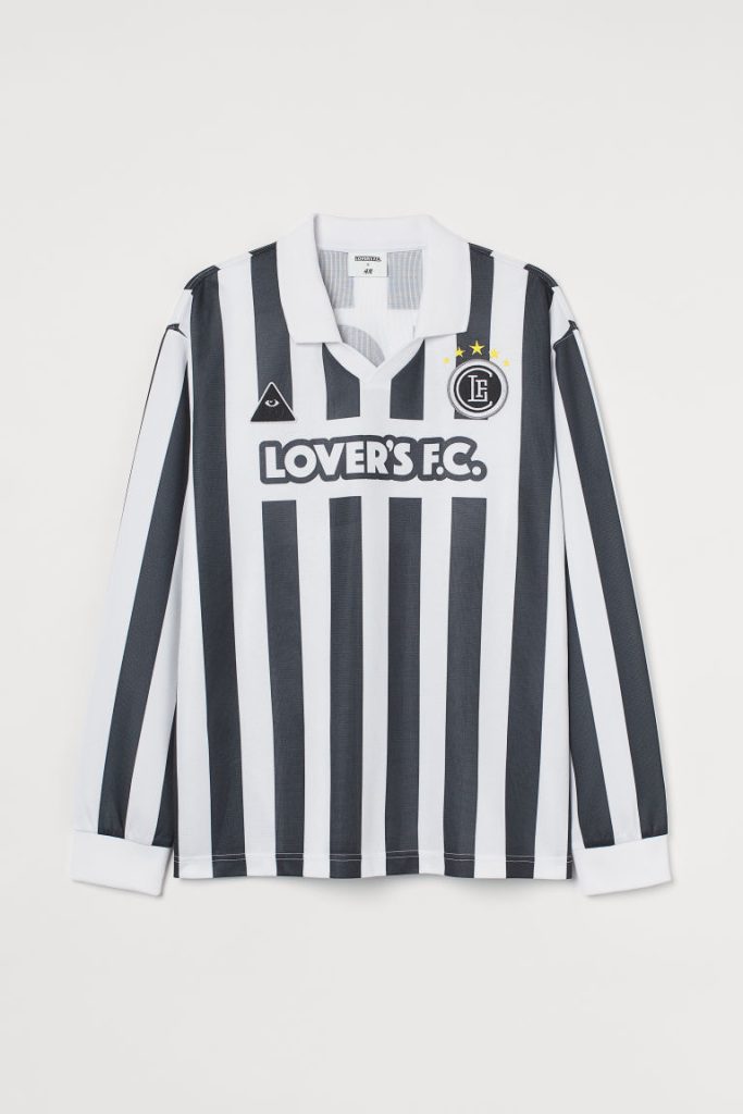 H & M - Voetbalshirt met lange mouwen - Wit