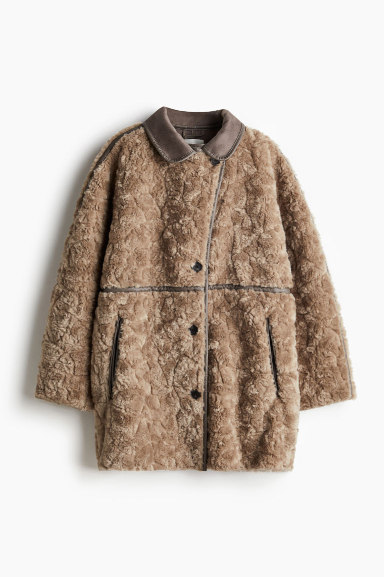 H & M - Fluffy jas - Beige