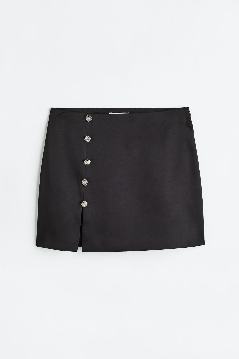 H & M - Mini skirt - Zwart