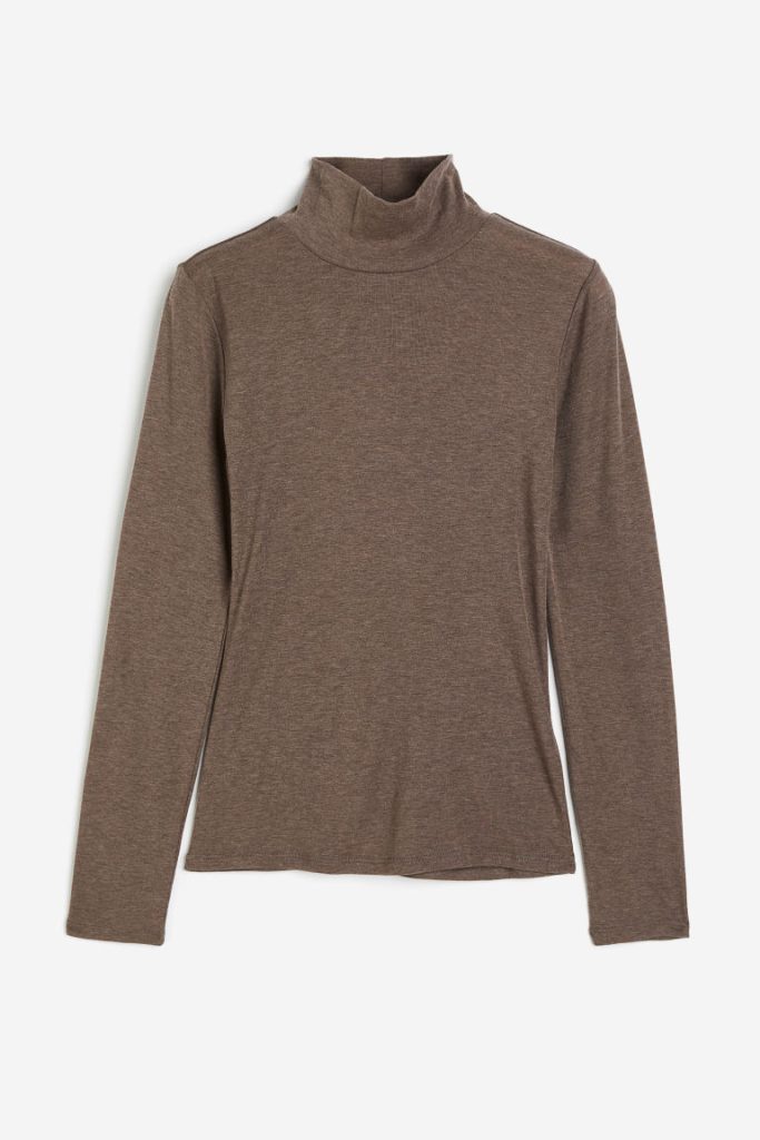 H & M - Top met turtleneck - Beige