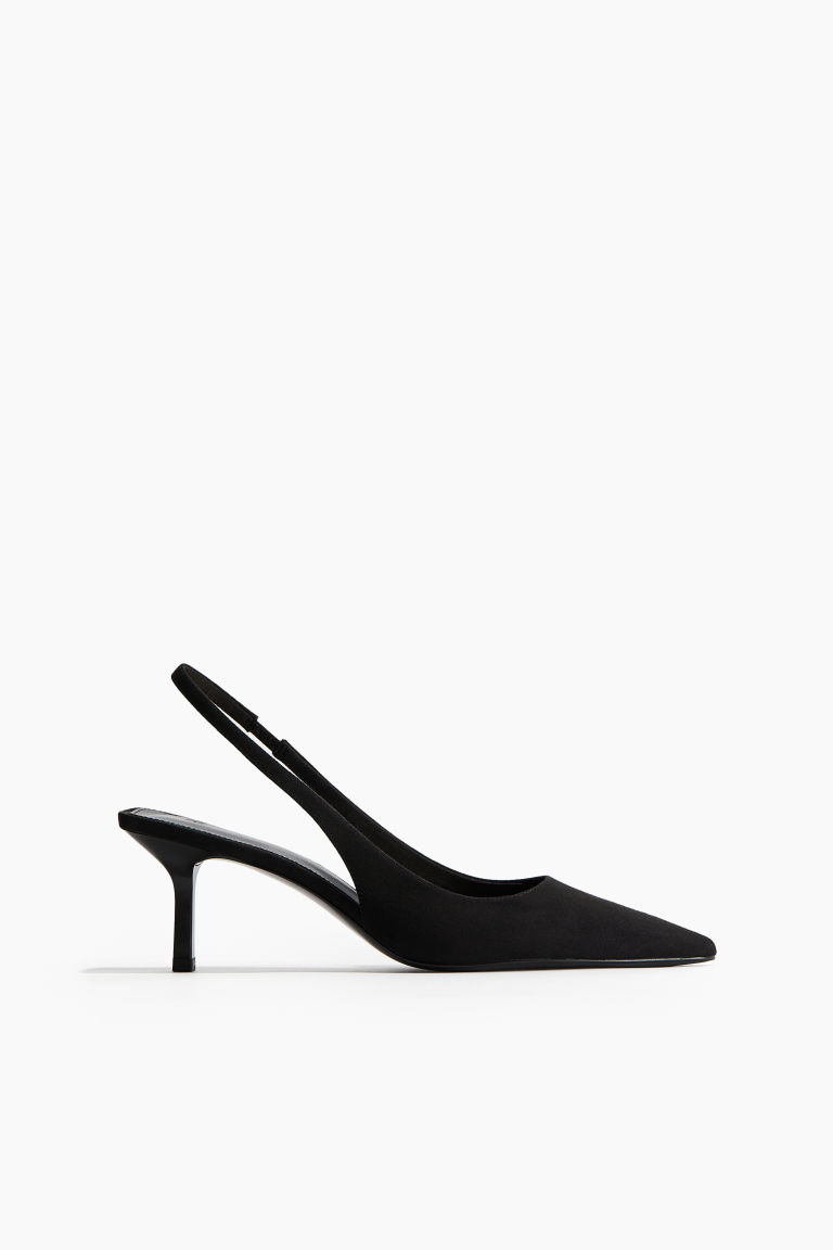 H & M - Slingbacks - Zwart