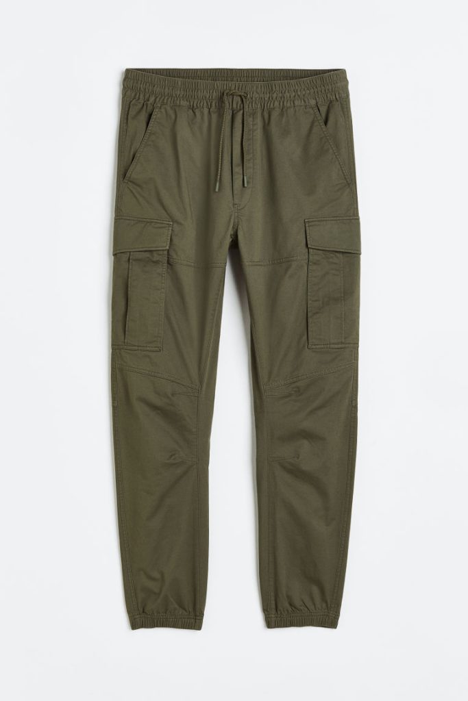 H & M - Utilityjoggers - Slim Fit - Groen