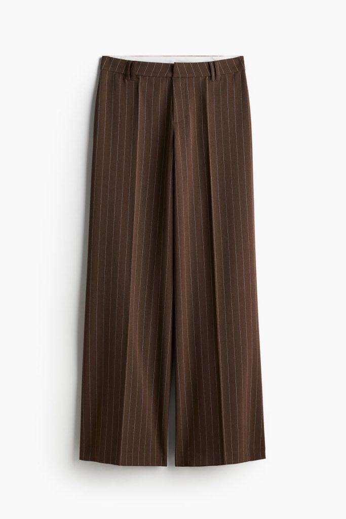 H & M - Wijde pantalon - Bruin