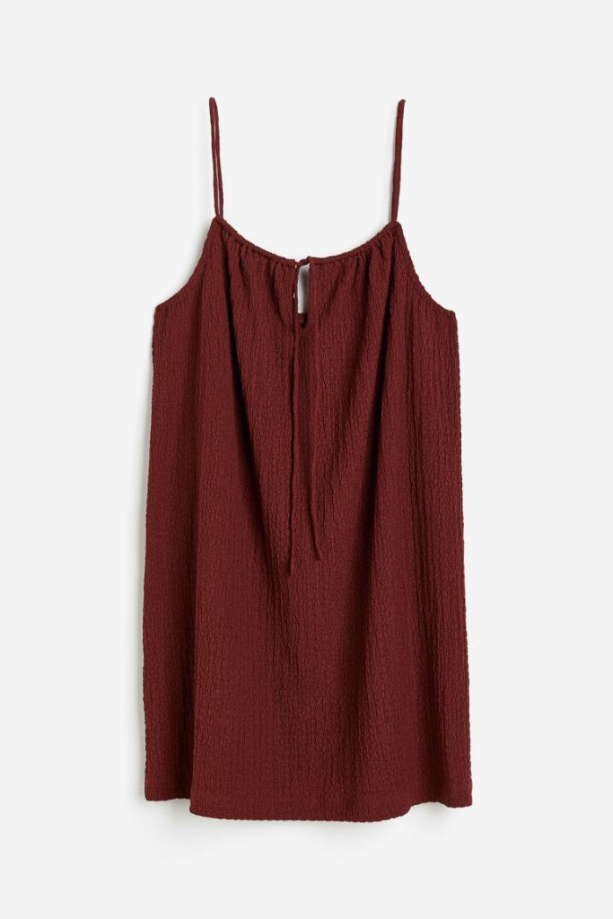 H & M - Jurk van crinkletricot - Oranje