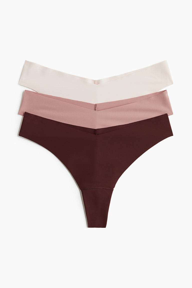 H & M - Set van 3 no-show slips - Brazilian - Rood