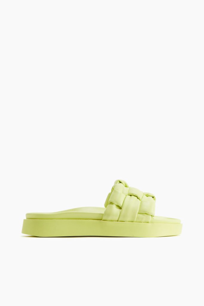 H & M - Padded Braided - Groen