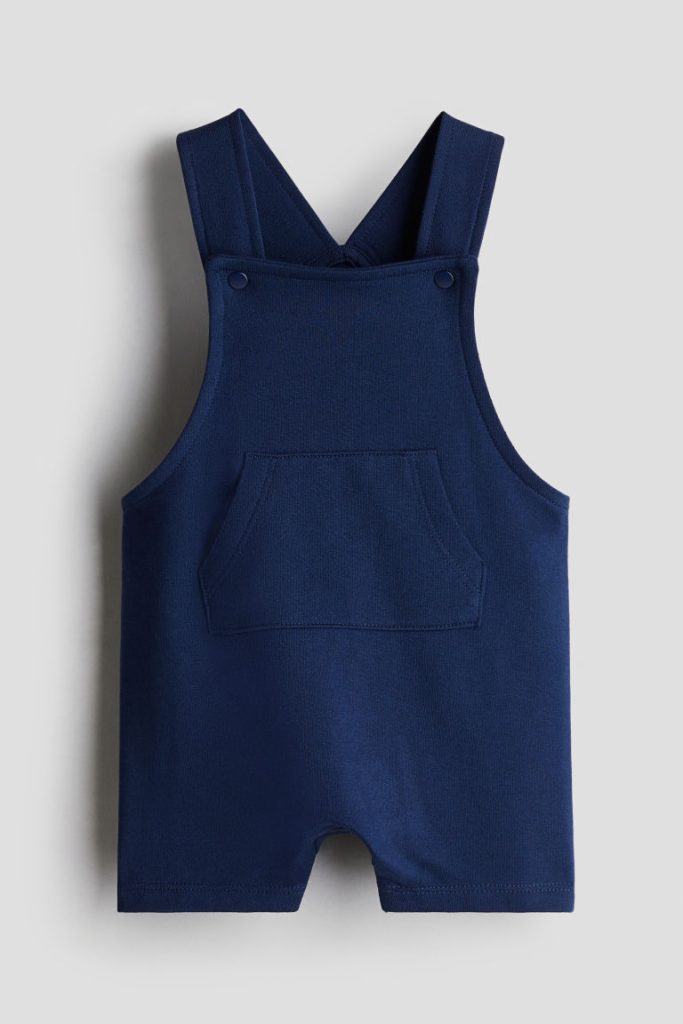 H & M - Salopetteshort van joggingstof - Blauw