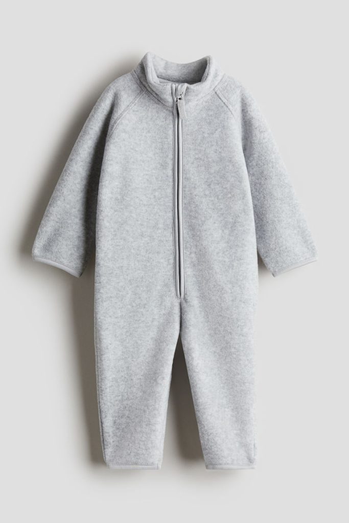 H & M - Fleece kinderwagenpak - Grijs