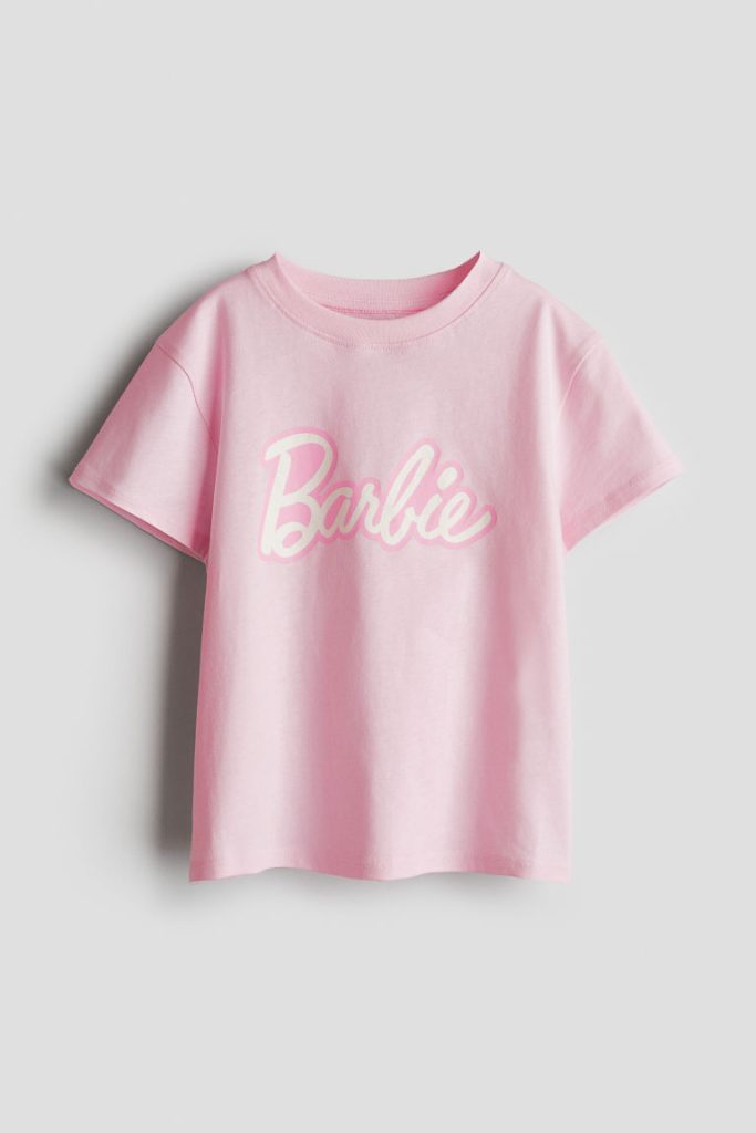 H & M - T-shirt met print - Roze