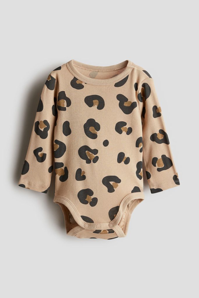 H & M - Romper met lange mouwen - Beige