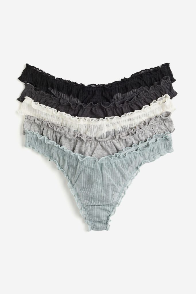 H & M - Set van 5 slips - Thong - Turquoise