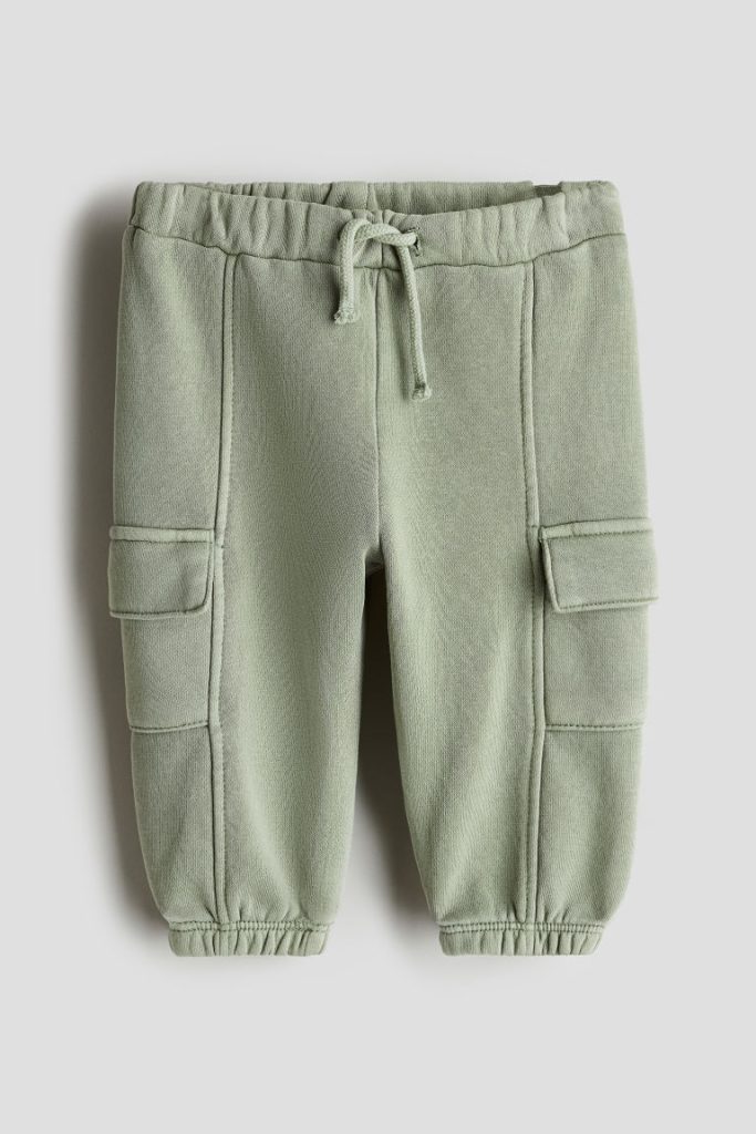 H & M - Utilityjoggers met wassing - Groen