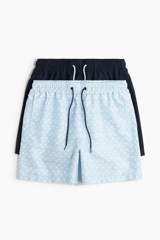 H & M - Set van 2 zwemshorts - Blauw