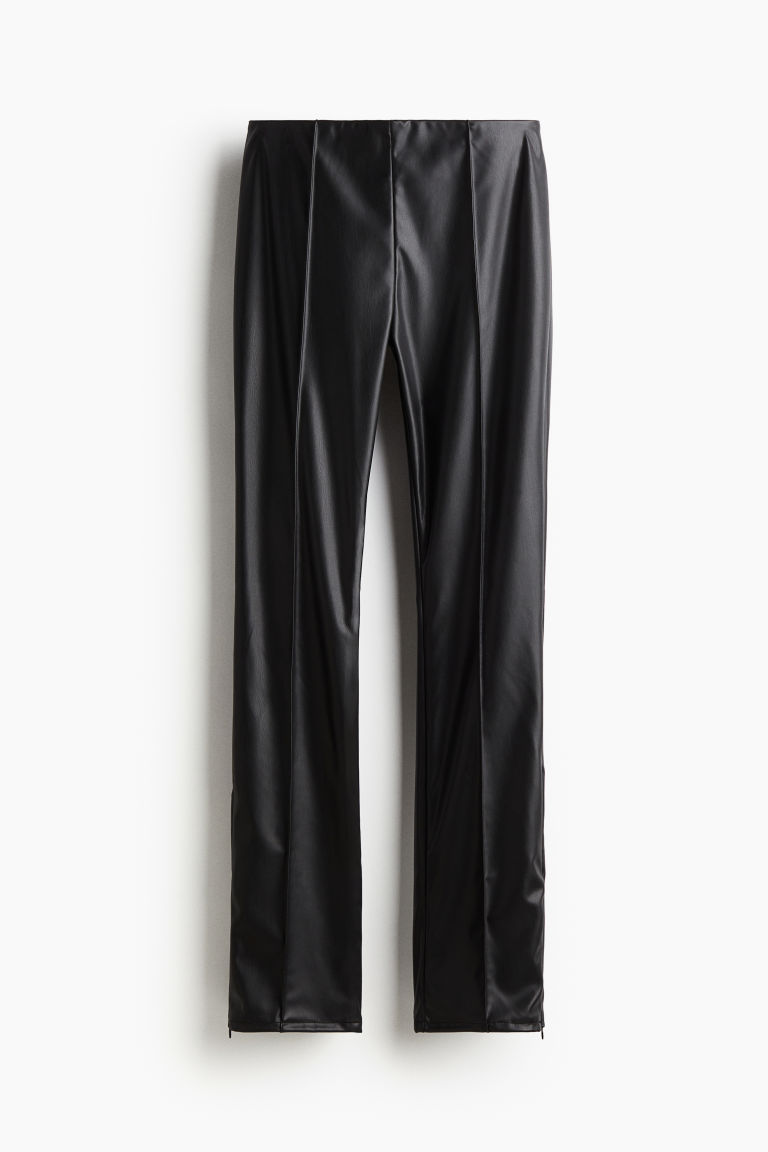 H & M - Legging met coating - Zwart