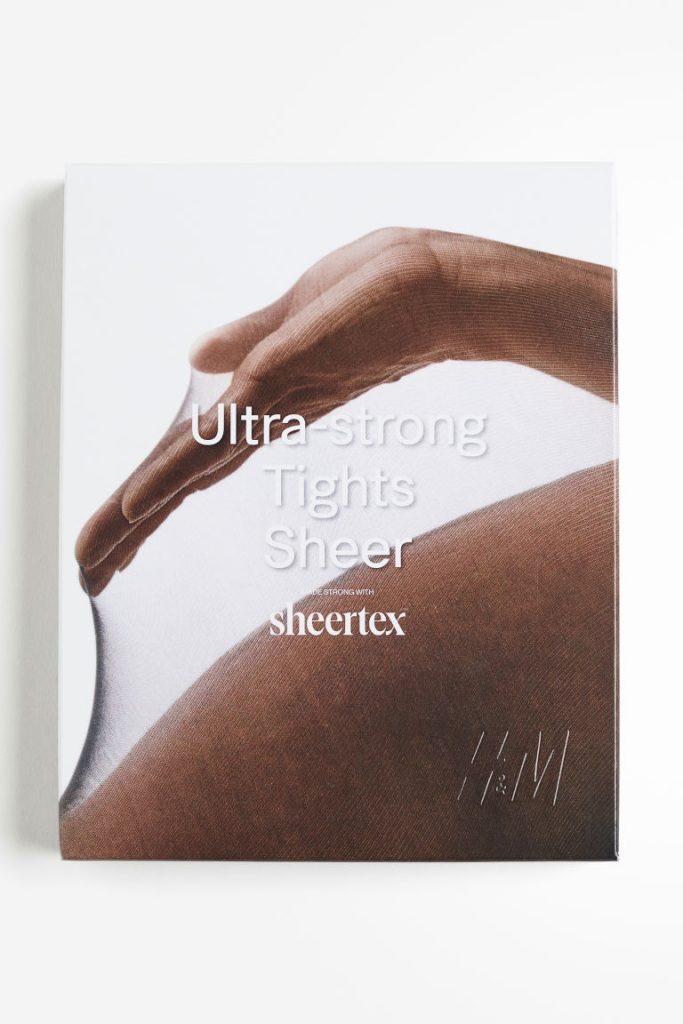 H & M - Ultra-strong transparante panty van Sheertex® - Zwart