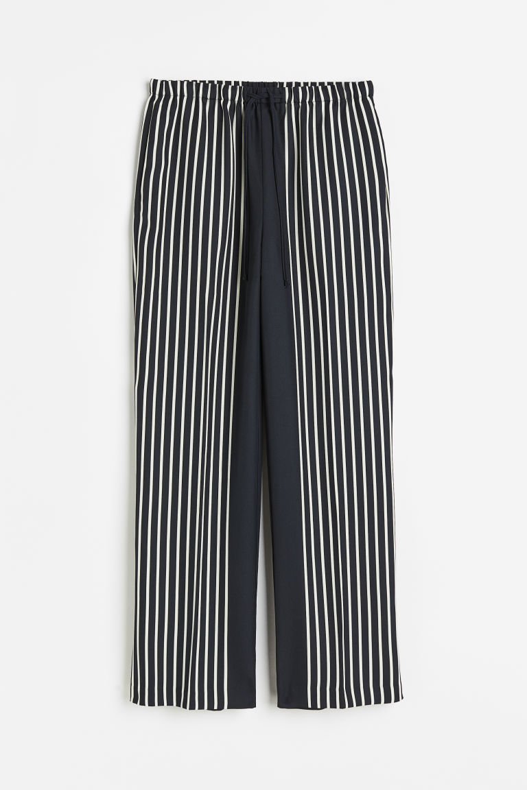 H & M - Wijde broek - Blauw