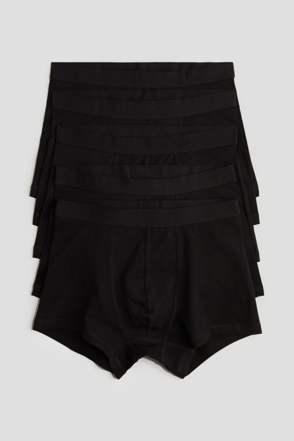 H & M - Set van 5 boxershorts - Trunk - Zwart