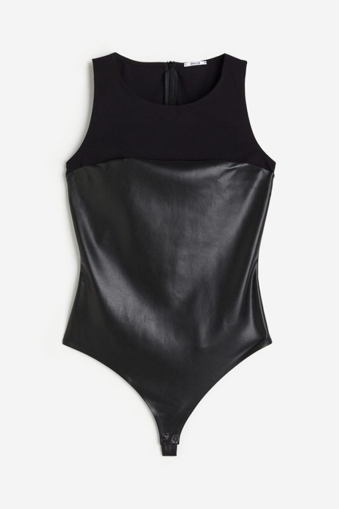 H & M - String Body - Zwart