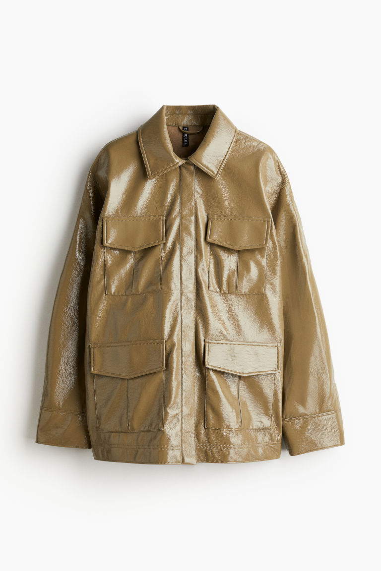 H & M - Utilityjack met coating - Beige