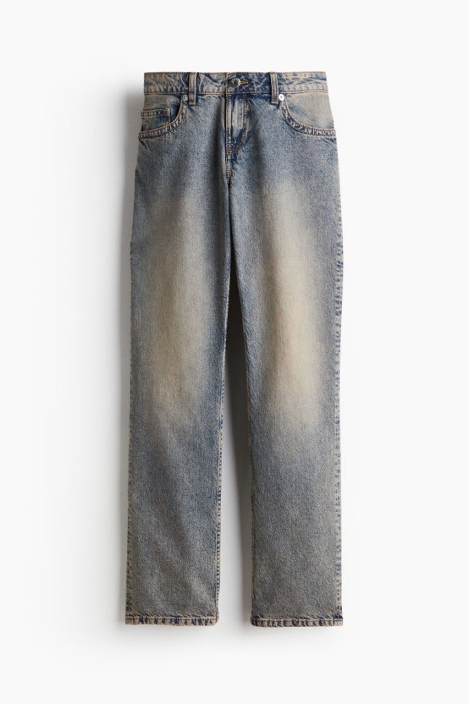 H & M - Straight Low Jeans - Blauw