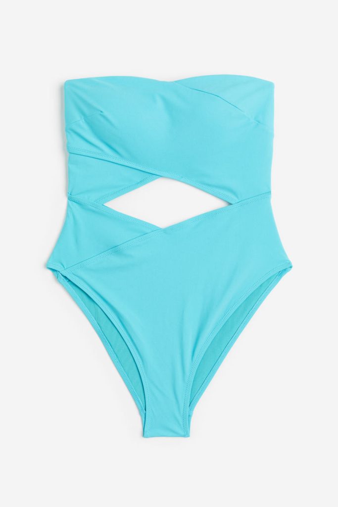 H & M - Bandeaubadpak - High leg - Turquoise