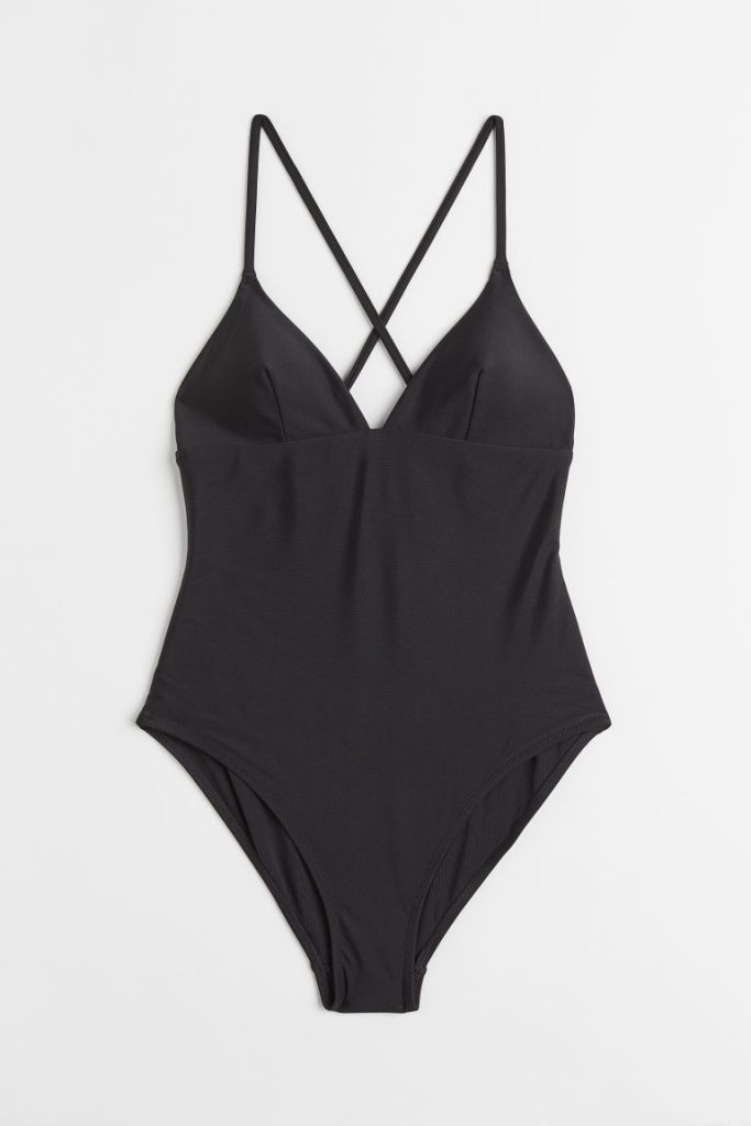 H & M - Badpak met padded cups - Zwart