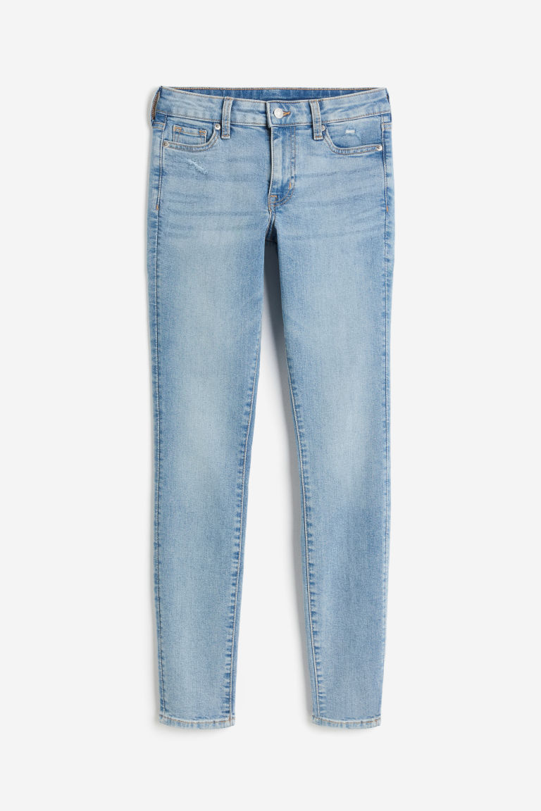 H & M - Skinny Regular Ankle Jeans - Blauw