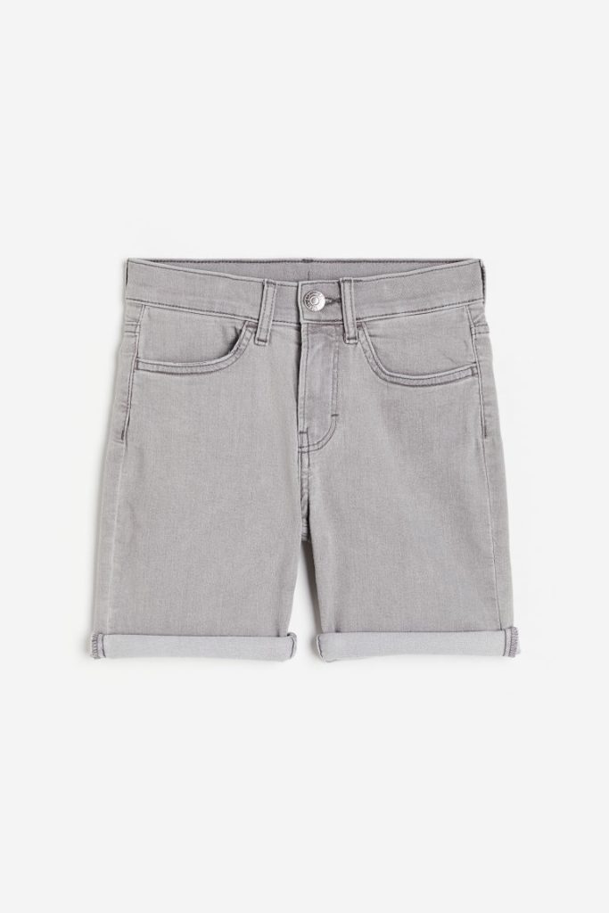 H & M - Denim short - Slim fit - Grijs