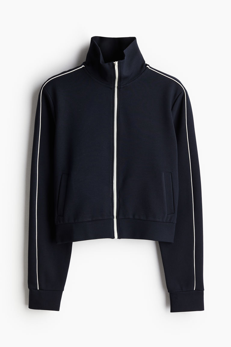 H & M - Trackjacket met biezen - Blauw