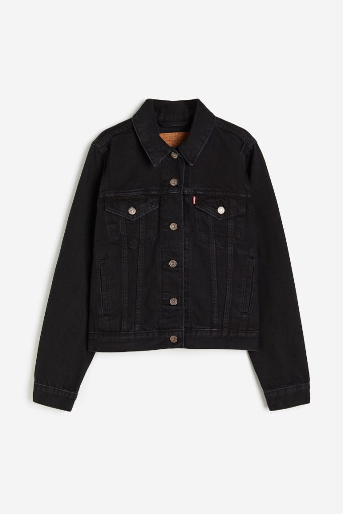 H & M - The Original Trucker Jacket - Zwart