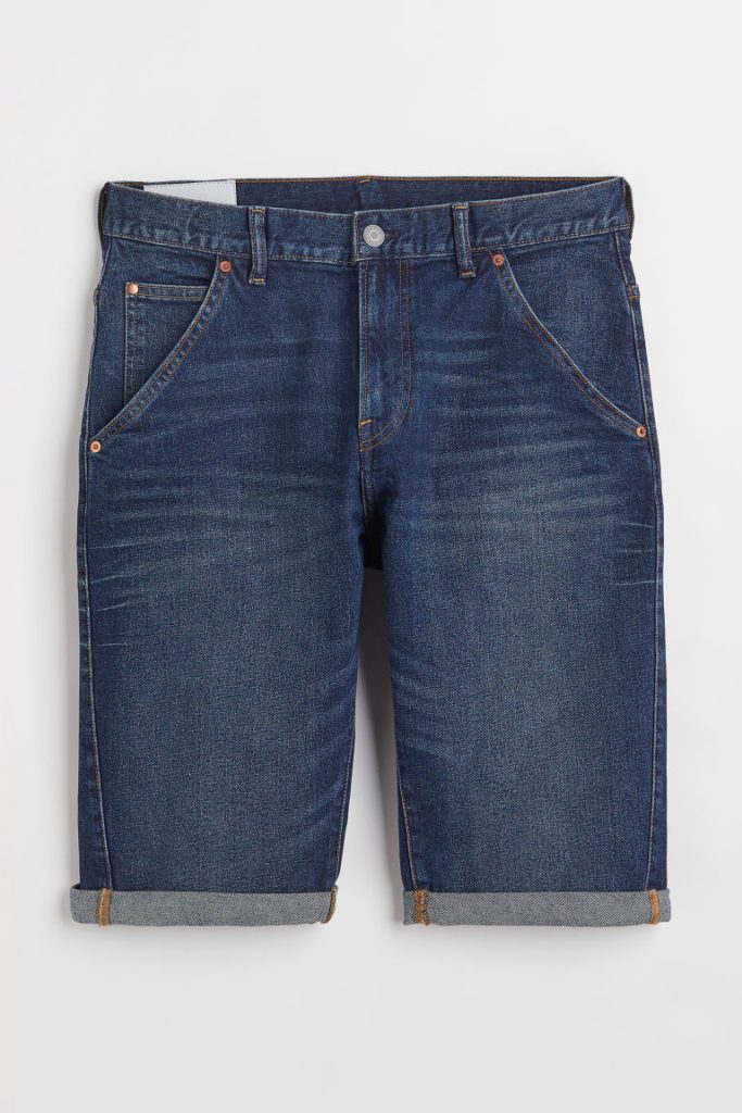 H & M - Denim short - Regular Fit - Blauw