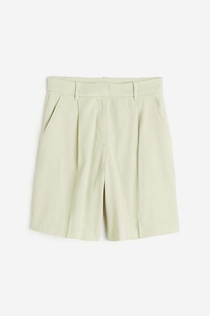 H & M - Bermuda van twill - Groen