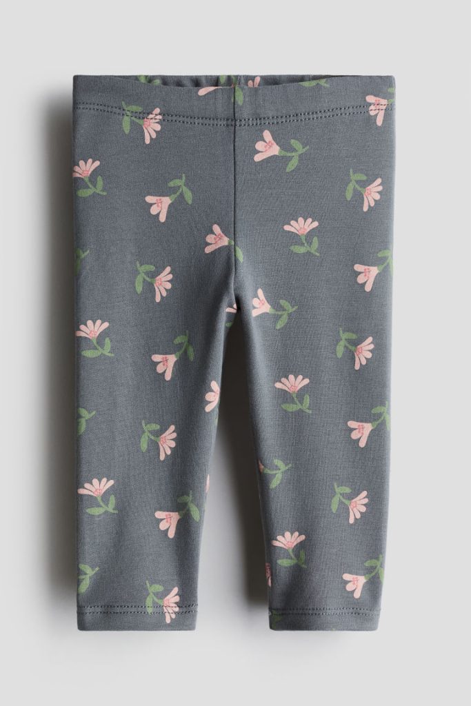 H & M - Katoenen legging - Grijs