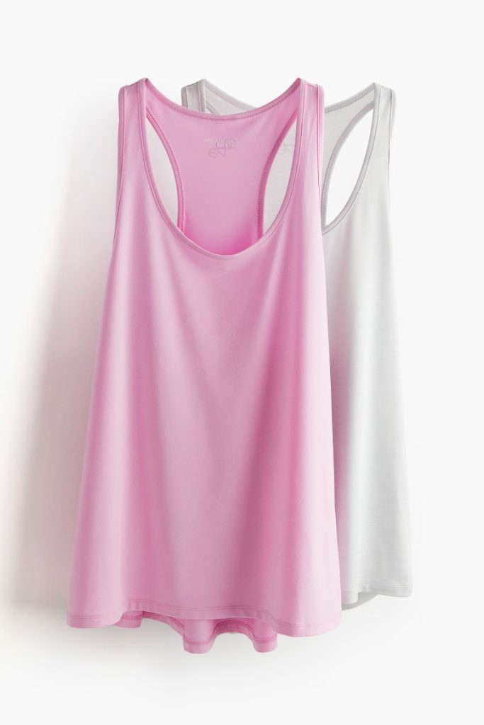 H & M - Set van 2 sportsinglets van DryMove™ - Roze