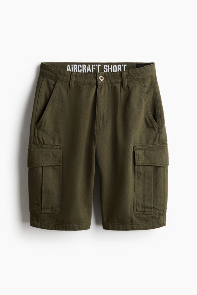 H & M - Aircraft Shorts - Groen