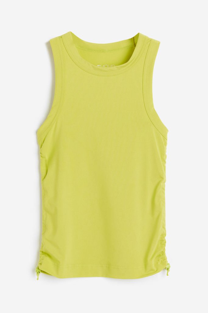 H & M - Sportsinglet met drawstring van DryMove™ - Groen