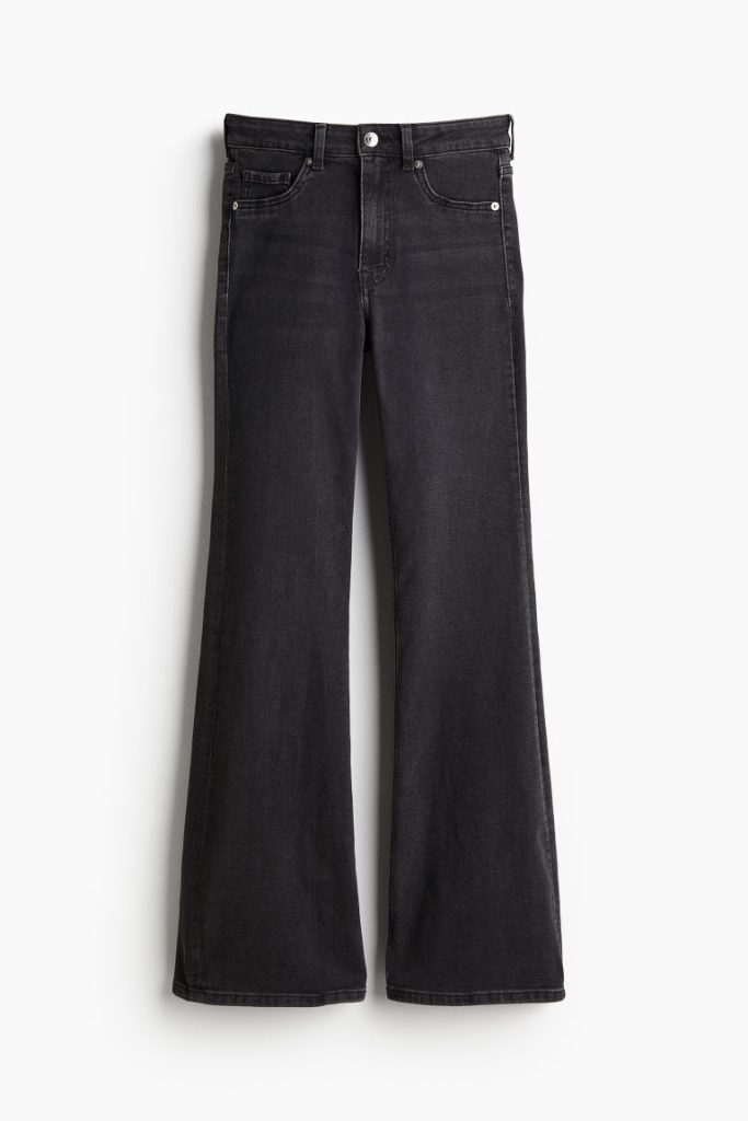 H & M - Flared High Jeans - Zwart