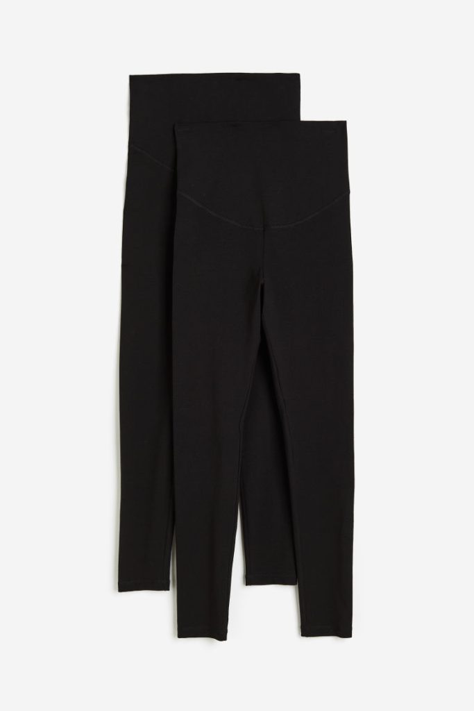 H & M - MAMA Before & After Set van 2 leggings - Zwart