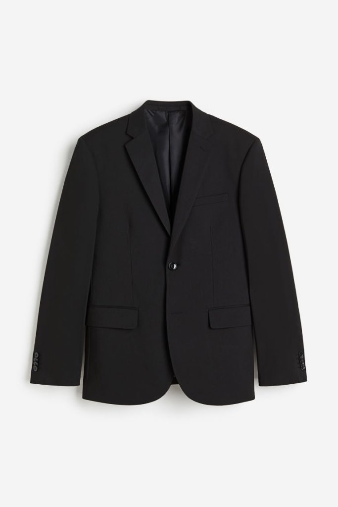 H & M - Colbert - Slim Fit - Zwart