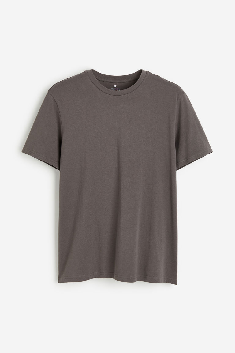 H & M - T-shirt - Regular Fit - Grijs