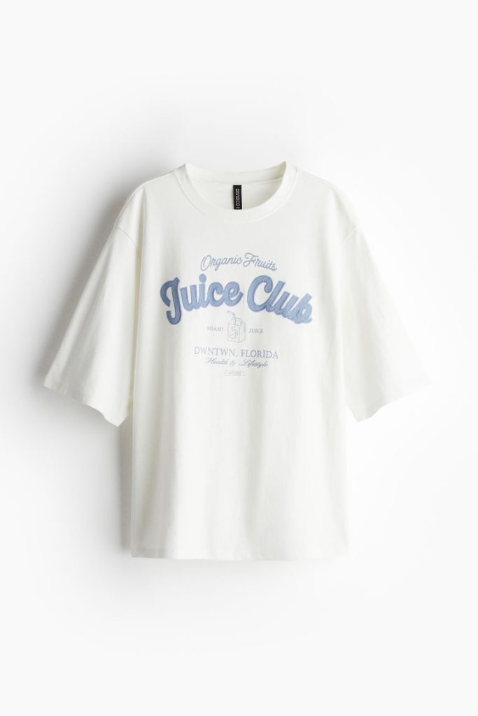 H & M - Oversized T-shirt - Wit